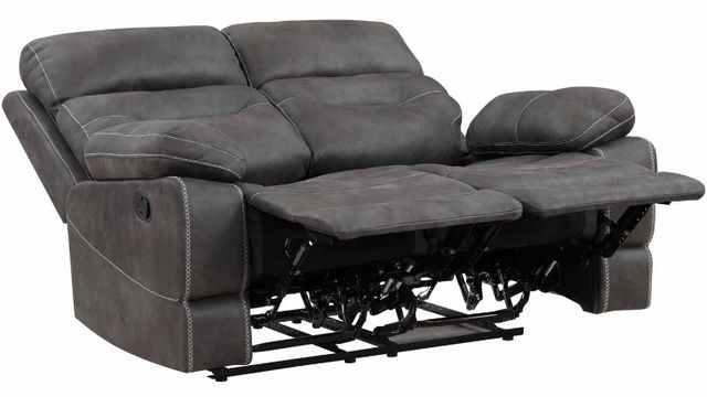Steve Silver Co. Rudger Moonlight Gray Manual Reclining Loveseat-1