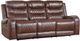 Homelegance® Putnam Brown Manual Double Reclining Sofa with Center Drop-Down Cup Holders-0