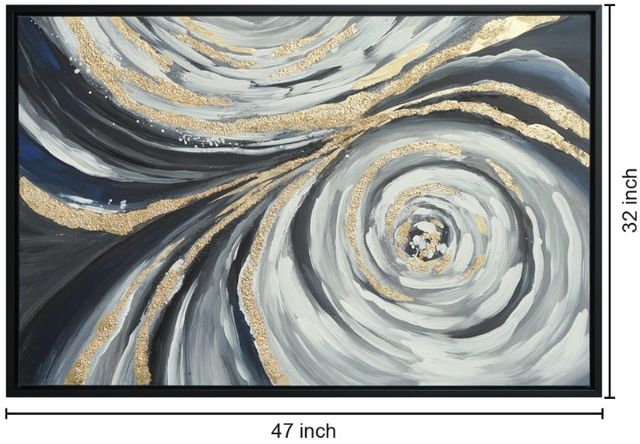 Classy Living Gilded Vortex Swirl Wall Art-2