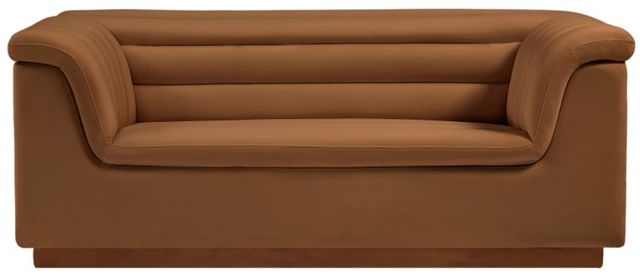 Meridian Furniture Cascade Saddle Velvet Loveseat-2