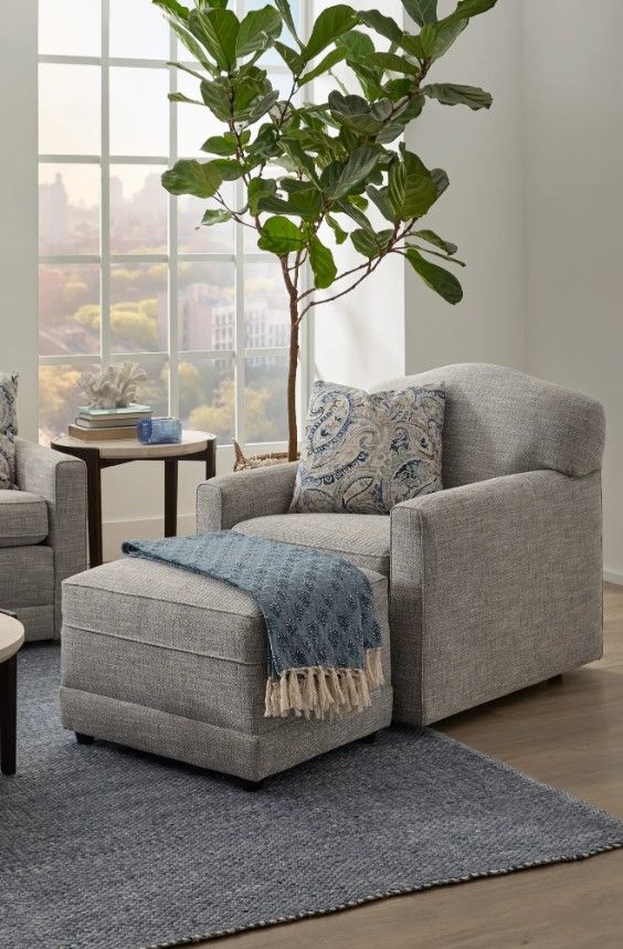 Flexsteel® Customizable Aggie Ottoman-1