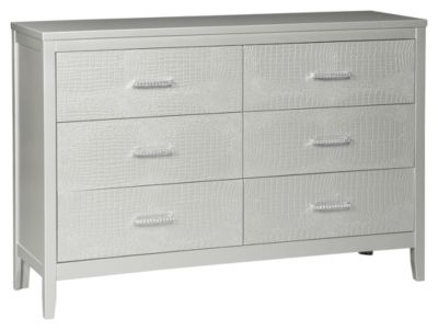 Signature Design by Ashley® Olivet 5-Piece Silver Full Panel Bed Set-2