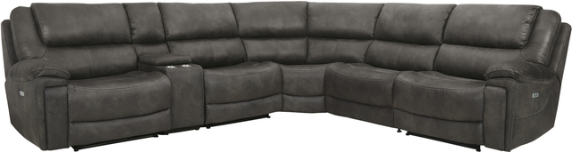 Signature Design by Ashley® Wyerville 6-Piece Gray Power Reclining Sectional-0