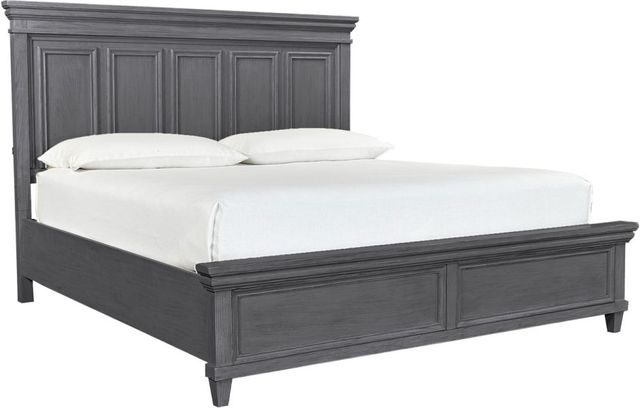 aspenhome® Caraway Aged Slate California King Panel Bed-0
