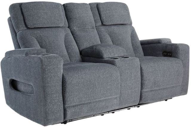 Signature Design by Ashley® Studio Cave Steel Power Reclining Loveseat with Adjustable Headrest-0