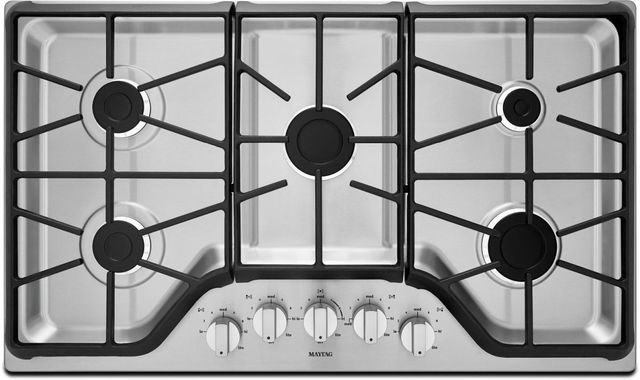Maytag® 36" Stainless Steel Gas Cooktop-0