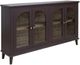 International Furniture Direct Genova Brown/Plum Console-0
