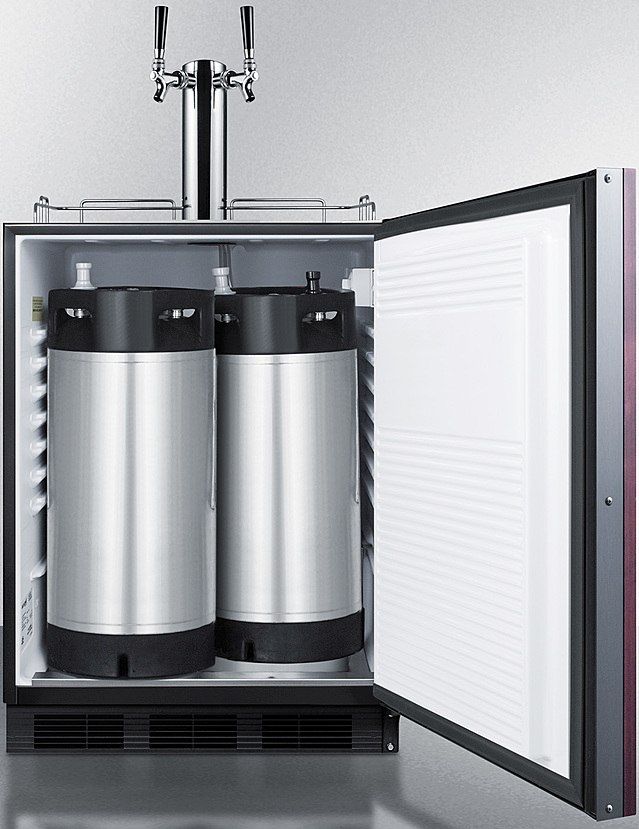 Summit® Commercial Series 5.5 Cu. Ft. Panel Ready Beer Cooler/Kegerator-3