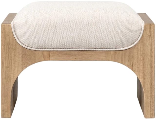 Modus Furniture Brentwood Brioche Upholstered Ottoman-1