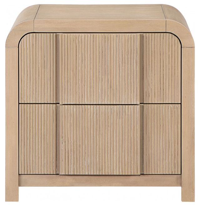 Meridian Furniture Fluted Natural Nightstand-1