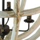 A & B Home Black/Distressed White 4-Light Chandelier-2