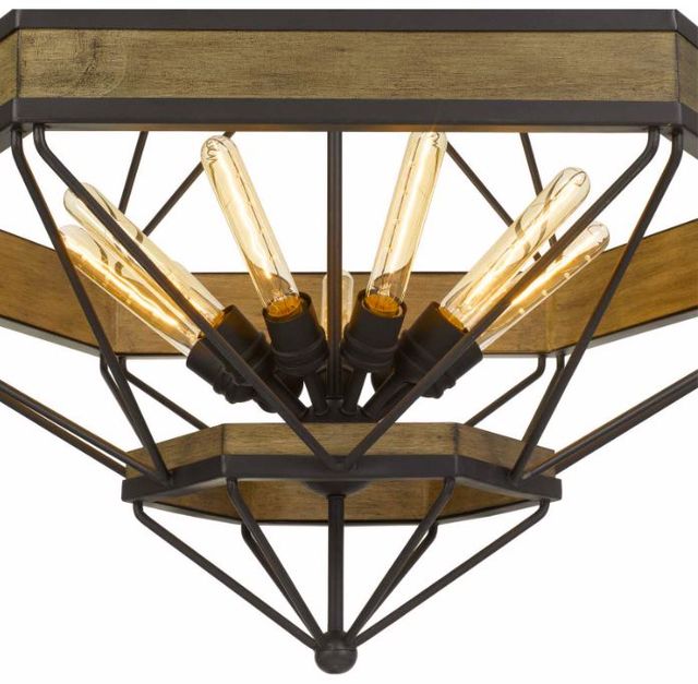 Cal® Lighting & Accessories Alicante Black/Brown Chandelier-1