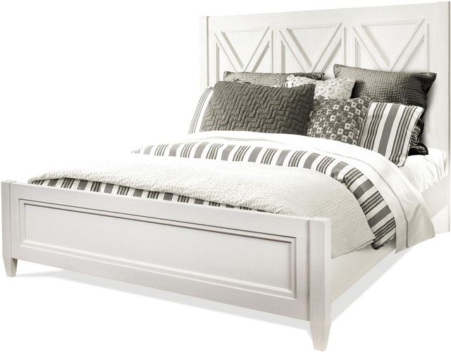 Riverside Furniture Osborne Winter White Queen Panel Bed-1