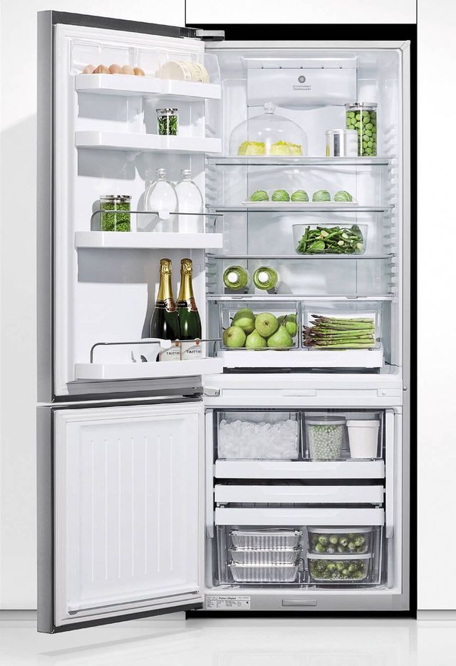 Fisher & Paykel Series 7 13.4 Cu. Ft. Stainless Steel Counter Depth Bottom Freezer Refrigerator-1