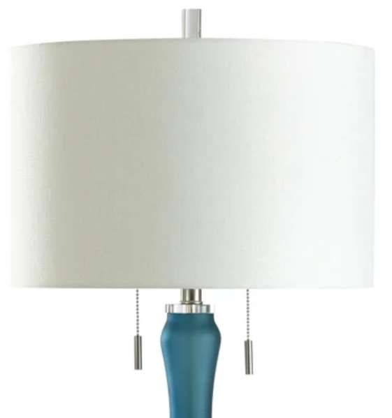 Stylecraft Delphinium Blue/Off-White Table Lamp-1