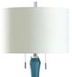 Stylecraft Delphinium Blue/Off-White Table Lamp-1