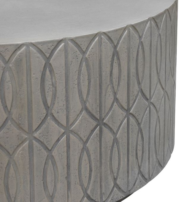 Sunset West Bazaar Trellis Aged Stone Glass Fiber Reinforced Concrete Outdoor Coffee Table-1