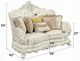 ACME Furniture Adara Antique White/Pearl White Loveseat -2