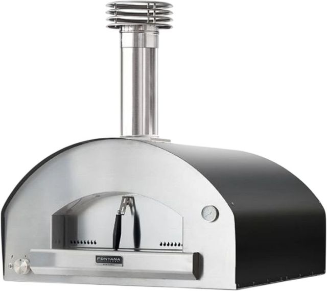 Fontana Forni Roma 39" Gray Pizza Oven -0