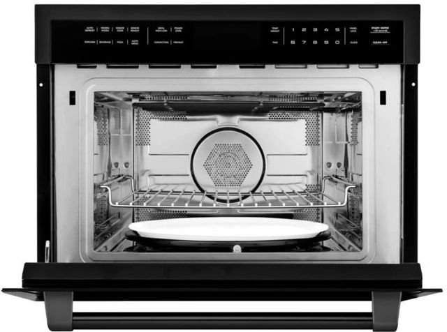 ZLINE 24" 1.55 Cu. Ft. Black Stainless Steel Electric Speed Oven-3