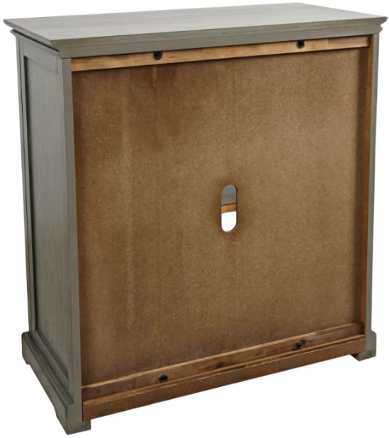 Jofran Inc. Archdale Gray 2-Door Gothic Arch Accent Cabinet-4