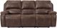 Elements International Atlantis Heritage Brown Power Reclining Sofa-1