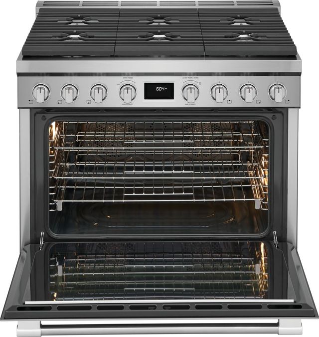 Frigidaire Professional® 36'' Smudge-Proof® Stainless Steel Pro Style Dual Fuel Range-2