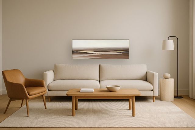 Classy Living Organic Brown Horizons Wall Art-1