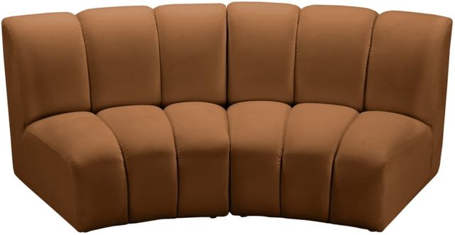 Meridian Furniture Infinity 2-Piece Saddle Velvet Modular Sectional-2