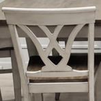 Allwood Furniture Group #132 Light Grey/Rustic Brown Solid Wood Gathering Table Set-1