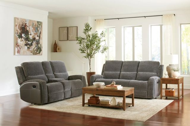 Peak Living Thriller Charcoal Power Reclining Console Loveseat-1