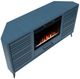 Legends Home Real Cozy Malibu Denim Blue 64'' Corner Fireplace Console-4