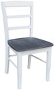 John Thomas Furniture® Dining Essentials Madrid Heather Gray/White Side Chair-0