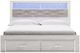 Signature Design by Ashley® Altyra White King Upholstered Storage Bookcase Bed-1