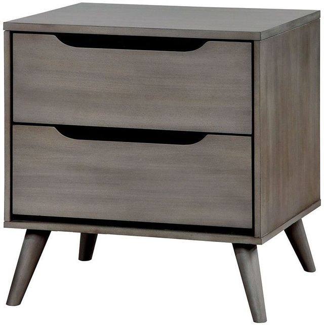 Furniture of America® Lennart 5-Pieces Gray Queen Bedroom Set-2