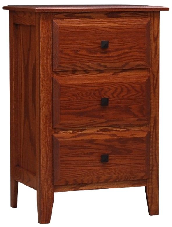 Wolfcraft Furniture Summit Brown Tall Nightstand-0