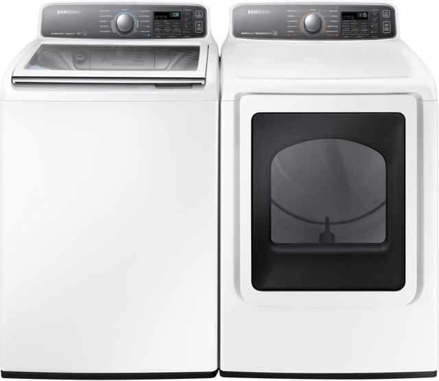 Samsung 7.4 Cu. Ft. White Front Load Gas Dryer-4