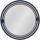 Bassett Mirror Helm Navy/White Wall Accent Mirror-0