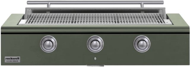 Caliber™ Rockwell Social 3-Burner Olive Built-In Natural Gas Grill with Stainless Steel Hardware-0