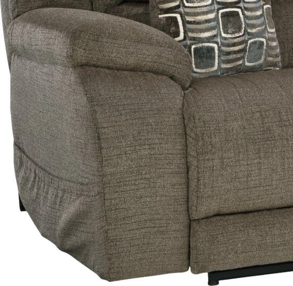 HomeStretch Santa Fe Nutmeg Double Power Reclining Sofa-3
