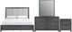 New Classic® Home Furnishings Odessa 4-Piece Charcoal Gray King Panel Bedroom Set-0
