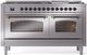Ilve® Nostalgie II Series 60" Stainless Steel Pro Style Dual Fuel Range-0