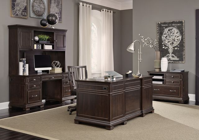 aspenhome® Weston 2-Piece Brown Ale 66" Desk-1