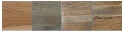 Country View Woodworking Customizable Arlington Hickory Top 48" Dining Table with Brown Maple Base-3