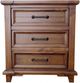 Vintage Furniture Alan 3-Drawer Nightstand-0