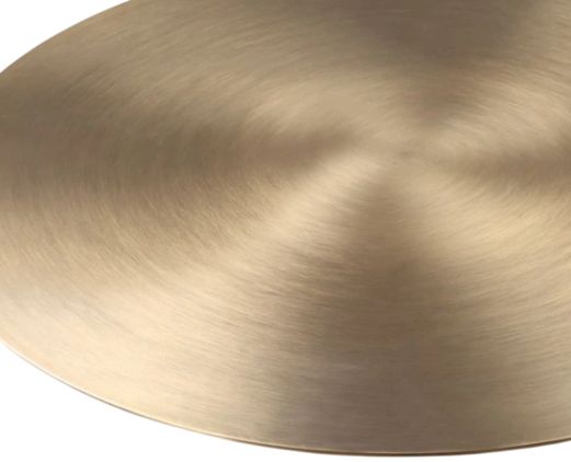 Uttermost® Hollen Brass End Table with White Sandstone Base-4