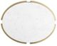 Fairfield® East Camden White Lamp Table with Antique Brass Base-2