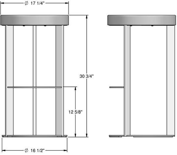 Amisco Customizable Allegro Upholstered Bar Stool-2