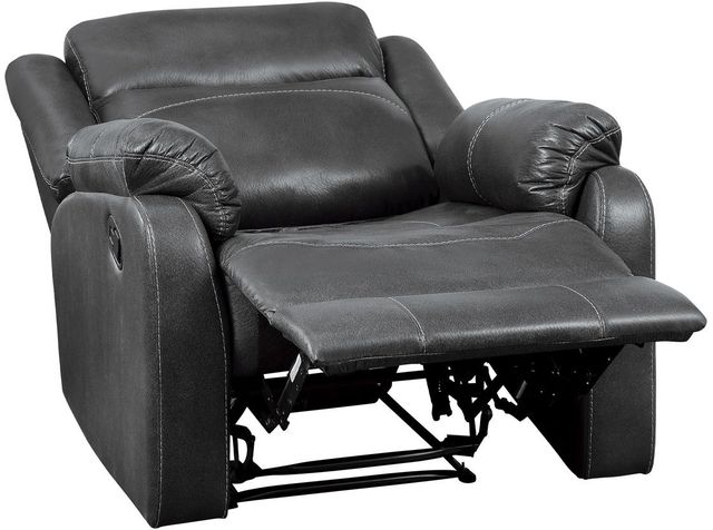 Mazin Furniture Yerba Gray Lay Flat Reclining Chair-1
