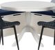 Linon Norah August 5-Piece Black/White Nook Dining Set with Cushion Set-2